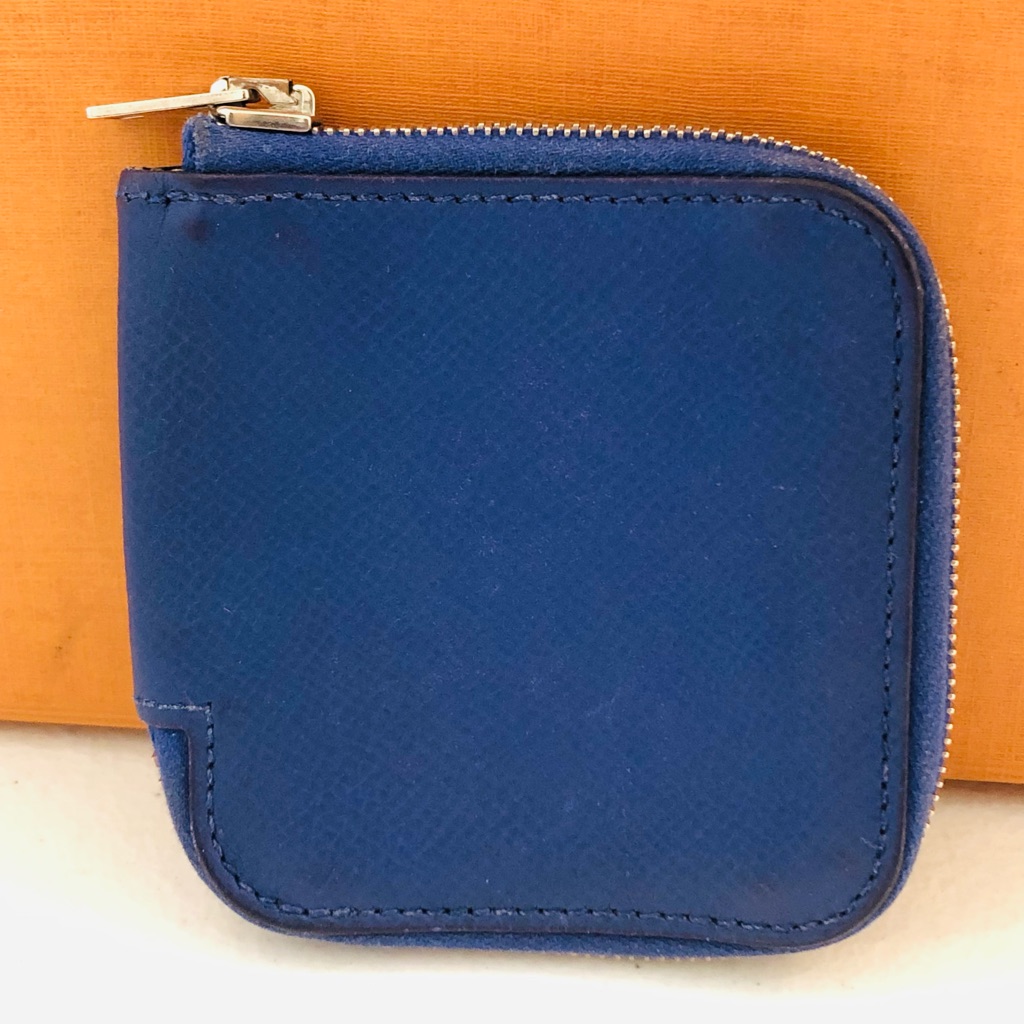 Genuine Herms Azap Epsom Compact Coin Case